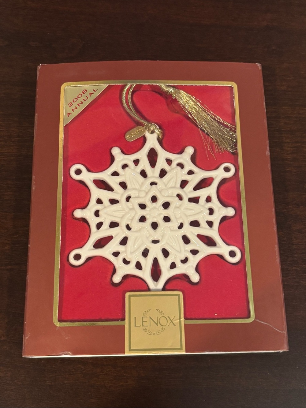 Lenox 2008 Annual Snow Fantasies Snowflake Ornament